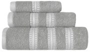 Πετσέτες Μπάνιου (Σετ 3τμχ) Nef-Nef Homeware Promise Grey 480gsm