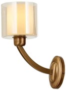 Φωτιστικό Τοίχου - Απλίκα 301AUR1522 14x30x30cm 1xE27 40W Gold Opviq