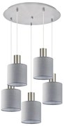 Φωτιστικό Οροφής Adept Tube 77-8426 40x40x300cm 5xE27 60W Nickel-Grey Homelighting