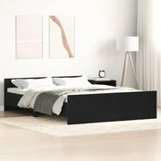 vidaXL Πλαίσιο κρεβατιού χωρίς στρώμα 135x190 εκ. Επεξεργασμένο Ξύλο