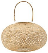 Artekko Lantern Φανάρι Πλεκτό Bamboo Μέταλλο Φυσική Απόχρωση (43x43x26)cm