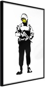 Αφίσα - Banksy: Smiling Copper - 40x60 - Μαύρο - Χωρίς πασπαρτού