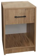 ΚΟΜΟΔΙΝΟ PONIL PAKOWORLD OAK ΜΕΛΑΜΙΝΗΣ 41X41X54.5ΕΚ