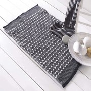 Ταπέτο Μπάνιου Roxy Grey Ρυθμός 70Χ140 70x140cm 100% Βαμβάκι