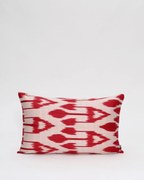 Διακοσμητική Μαξιλαροθήκη Αργαλειού Boho Ikat 35x60cm Κόκκινο