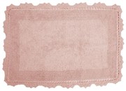 Πατάκι Μπάνιου Des. Lace Blush Pink Anna Riska 50 X 80 50x80cm 100% Βαμβάκι