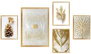 Κάδρα (Σετ 5Τμχ) 364LUL1192 24x29/34x44cm Multi Wallity Vertical Πλαστικό,Mdf
