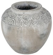 Artekko Pot Κασπώ Γλάστρα από Τερακότα Γκρι (21x21x19.5)cm - 460167