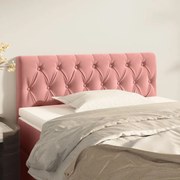 vidaXL Κεφαλάρι Κρεβατιού Ροζ 100x7x78/88 εκ. Βελούδινο