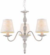Φωτιστικό Οροφής Τρίφωτο Aca Karpathia DL9503PWB Antique White/Cream
