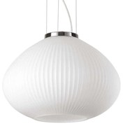 Φωτιστικό Οροφής Plisse' 285184 35x29/238cm 1xE27 60W Chrome Ideal Lux