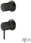 Μίκτης Εντοιχισμού 2 Εξόδων Elle316 La Torre Inox PVD Black Brushed 35314-411