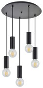 SE21-BL-4-5BL ADEPT TUBE Black Pendant+