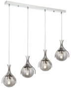 Φωτιστικό Οροφής - Ράγα 683AVN1225 70x13x80cm 4xE27 6W Chrome Opviq