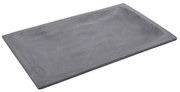 Διακοσμητική Πιατέλα Οθρογώνια TZS120 43x27x4cm Grey Espiel Cement