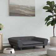 vidaXL Κρεβάτι Σκύλου Σκούρο Γκρι 70 x 48 x 22 εκ. Βελούδινο