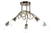 Φωτιστικό Οροφής-Πλαφονιέρα Quirkly 77-8090 64x64x38 Antique Bronze Homelighting Metal