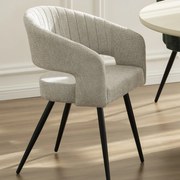 Καρέκλα Τραπεζαρίας (55x56x84) Spitishop Cathedra Light Grey