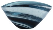 Artekko Mayron Διακοσμητικό Γυάλινο Μπλε Μπολ (22x16x30)cm Artekko 79952