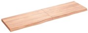 vidaXL Ράφι Τοίχου Ανοιχτό Καφέ 180x50x6 εκ. Επεξεργ. Μασίφ Ξύλο Δρυός