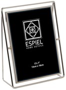 Κορνίζα Μεταλλική Ασημί 16x1,5x21εκ. ESPIEL FAM301