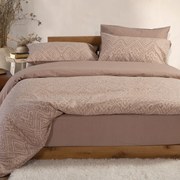 Παπλωματοθήκη Orion (Σετ 3τμχ) Beige Nef-Nef Homeware Υπέρδιπλo 240x230cm 100% Βαμβάκι