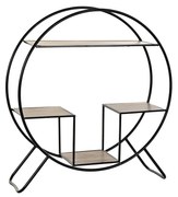 Ράφια DKD Home Decor Μαύρο Ανοιχτό Γκρι Μέταλλο Έλατο 90 x 30 x 100 cm (1)