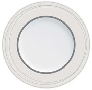 Πιάτο Ρηχό Platinum 24.261.01 Φ27cm White-Platinum Cryspo Trio Πορσελάνη