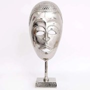 Διακοσμητική Επιτραπέζια Μάσκα 014.OR1252 44cm Silver Aluminium