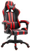 vidaXL Καρέκλα Gaming Κόκκινη από Συνθετικό Δέρμα