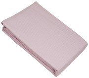 Ξενοδοχειακή Κουβέρτα Πικέ Μονή 170x245 Sanforized Cotton 100% Pink