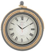 ΡΟΛΟΙ ΤΟΙΧΟΥ ΓΚΡΙ ΜΕΤΑΛΛΙΚΟ ΜΕ ΣΧΟΙΝΙ HM7452.01 Φ50 εκ.