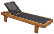 Ξαπλώστρα Leda 34.0012 77x200x35cm Walnut Zita Plus