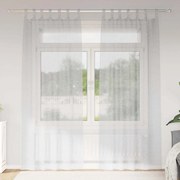 vidaXL Κουρτίνες 2 pcs Ανοιχτό γκρι 140 x 245 εκ. Πολυεστέρας