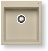 Νεροχύτης Pyramis Pyragranite Istros 1B-Ivory-Μήκος: 46 εκ.