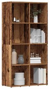 ντουλάπι βιβλίων Παλιό ξύλο 66x30x130 cm Κατασκευασμένο ξύλο - Καφέ