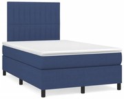 ΚΡΕΒΑΤΙ BOXSPRING ΜΕ ΣΤΡΩΜΑ ΜΠΛΕ 120X190 ΕΚ. ΥΦΑΣΜΑΤΙΝΟ 3269901