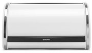 Brabantia 1003254 Ψωμιέρα με Καπάκι Μεταλλική Roll Top, White