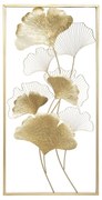 Διακοσμητικό τοίχου Flowerty χρυσό μέταλλο 50x2x100εκ 50x2x100 εκ.