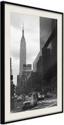 Αφίσα - Empire State Building - 40x60 - Μαύρο - Με πασπαρτού