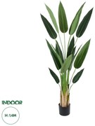 20029 GloboStar®  Artificial Garden STRELITZIA 20029 Τεχνητό Διακοσμητικό Φυτό  Στρελίτσια - Πουλί του Παραδείσου Υ140cm