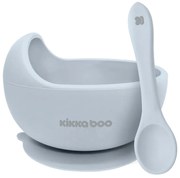 Μπωλ Σιλικόνης &amp; Κουτάλι Kikka Boo Yummy Blue