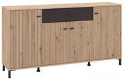 ΚΟΜΟΤΑ-ΜΠΟΥΦΕΣ Avignon AVIGNON 170 4K1F4V ARTISAN OAK-ΜΑΥΡΟ ΧΡΩΜΑ 170x40x90εκ 11014730