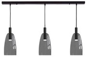 Φωτιστικό Οροφής - Ράγα Led 1970 3x5W 3000K 90Lm Grey-Black Aluminium, Glass
