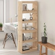 Βιβλιοθήκη/Διαχωριστικό Χώρου 60x30x167,5 εκ. Μασίφ Ξύλο Πεύκου 808173