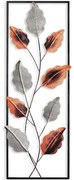 Διακοσμητικό Τοίχου Fagus 930DYU1203 32x90cm Silver-Copper Wallity Μέταλλο