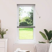 vidaXL Ρολό Παραθύρου με κουρτίνες Ασημί 80 x 130 εκ Αλουμίνιο