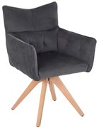 Πολυθρόνα Quill HM9843.03 61x57,5x91cm Grey Ξύλο,Ύφασμα