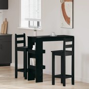 vidaXL Τραπέζι Μπαρ Τοίχου - Μαύρη Δρύς - 102x55x103.5 εκ. - Φτιαγμένο από Επεξεργασμένο Ξύλο