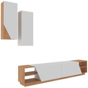 Σύνθεση Τηλεόρασης Zebra 788DEC3089 240x37,5x47cm White-Teak